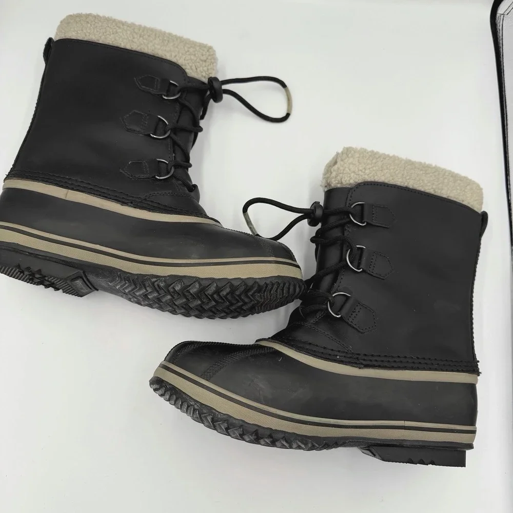 Sorel 1964 Pac Snow Boots Waterproof Sherpa Lined Mens 7‎ Removable Liner